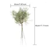 Fleurs décoratives 1 / 6pcs 45CM Plantes Artificielles Romarin Bouquet En Plastique Faux Plante Pour DIY Maison Vase Table De Mariage Décoration Fleur