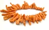 ネックレスは本物の5070mm枝の形状を持つ女性向けの天然オレンジコーラルネックレス18 "コーラルチョーカーネックレスファインジュエリー
