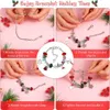 Braccialetti Calendario dell'Avvento di Natale Gioielli Ciondoli fai-da-te Pendenti Perline Kit per realizzare braccialetti per ragazze Confezione regalo di Natale per bambini Felice anno nuovo