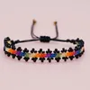 Strang Reisperlen Armband Farbverlauf Blume personalisiert trendige Einfachheit verstellbar böhmische handgewebte Perlen