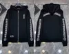 Классическая мода роскошная мужская молния на молнии ch hoodies дизайнер подковообразные санскритские припечатки с ручной печовером с капюшоном.