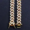 Bracelets uwin 9 mm cube zircone Bracelets de liaison cubaine pour hommes Fashion Hiphop Gold Silver Color Bling Bring bijoux