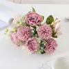 Decorative Flowers Big Silk Peony Wedding Hydrangea Bouquet Christmas Decorations Vase For Home Party Scrapbook DIY High Quality Artificial