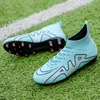 Buty bezpieczeństwa Wysokie miejsce w piłce nożnej Buty piłkarskie FG/TF Anti-Slip Football Boots Kids Train Traint Kokkietki Soccer Treakers Wysokiej jakości buty 230519