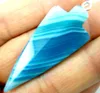 Other Natural Stonestripe stone Arrow shape Quartz crystal lapis Turquoises Opal Pendant for diy Jewelry making necklace Accessories