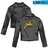 Kvinnorjackor Julie och The Phantoms Clothes Sunset Curve Leather Women's Jacket Casual Streetwear Cultivate Cool High midje Tops