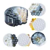 Équipements en nid d'abeille Croaster Table Moule de silicone Diy Croaster Crystal Epoxy Resin Moule