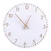Väggklockor 29 cm nordisk stil fashionabla enkel tyst klockor för heminredning ren vit typ klockkvartn modern designtimer
