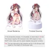 Rings 15cm Cartoon Anime Customized Transparent Acrylic LED Standee Printing Cheap Light Stand keychain With Your Own Design