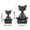 Itens de novidade Personalidade Zen Cat Meditação CAT Fture Home Office Desktop Decoration Resin Ornament Retro Handicrafts Decor Home Decor G230520