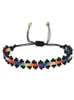 Strang Reisperlen Armband Farbverlauf Blume personalisiert trendige Einfachheit verstellbar böhmische handgewebte Perlen