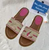 zapatillas de diseñador zapatos de playa para mujer Pine Green Gold Sky Blue pink Black Brown Fuchsia sandalias planas para mujer