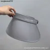 Cappello a cilindro vuoto a tesa larga avvolgente per cappello da sole estivo pieghevole da donna con cappello di protezione solare a circonferenza della testa ampia e cappello da sole con protezione UV