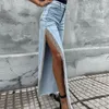 Jeans feminino Moda feminina Trassels Jean High Caist Denim Trouser Lady Lady Slit Flare Pant 2023 Roupeta de verão Streetwear