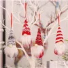 Charms Cute Gnome Faceless Doll Christmas Tree Decoration For Home Cristmas Ornament Xmas Navidad Natal Happy New Year 2022 Gifts Di Dhvrj