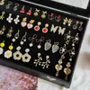Boxes Transparent Glass Lid Jewelry Box Velvet Jewelry Holder Gift Box Earring Ring Necklace Portable Display Organizer