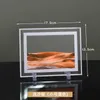 Novelty Items Art Painting Deep Sea Sandscape Flowing Sand 3D Moving Sand Art Picture Hourglass Rectangle Round Glass Home Decor G230520