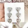 20color Charm Earring Loop Drop Designer Ear Stud 18K Gold Plated Earrings Fashion Womens Brand Letter Crystal Rhinestone Pearl Womens Wedding Jewelry Gifts