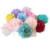 装飾的な花1pc 15cm複数の色人工絹の牡丹の花の花diy花輪ギフトボックス
