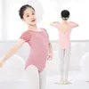 Dancewear Ballet Leotards for Girls Gymnastics Leotards Ballet Dancing Body Girls Kids Cotton Splice Short Short Dance Leotards 230520