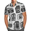 Męskie koszulki na bębnienie 3D print plażowy hawajski 2023 Letnia koszula krótkie rękawy streetwear 11xl Camisa Camisa Social Chemise Homme-88