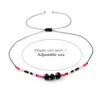 Cadeia 12pcs/conjunto de contas de cristal de vidro Bracelets para mulheres 6 cor ajustável de corda de corda de corda de corda infantil DHXGS DHXGS