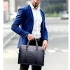 Porte-documents Double Couches Hommes En Cuir Mallette D'affaires Casual Homme Sac À Bandoulière Messenger Sac Mâle Ordinateurs Portables Sacs À Main Hommes Sacs De Voyage 230520