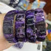 Bangle Natural Charoite Stone Pärlor Armband Gemstone Jewelry Bangle For Woman For Gift Partihandel!