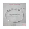 Bangle 10 stcs/lot 65 mm verstelbare draadarmband gewikkeld uitbreidbare pols manchet armbanden dames groothandel drop levering sieraden dh5qi