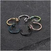 Nose Rings Studs 1Pc Stainless Steel Fake Ring Hoop Septum C Clip Lip Earrings For Women Piercing Body Jewelry Nonpierced Drop Deli Dh1Fc
