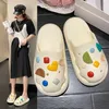 Slippers Dongdong Shoes for Women In Summer Wearing Thick Soles Outside of Home High Quality Semi Trailer Anti Slip Cute Cartoon 230520