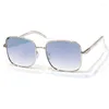 Óculos de sol 2023 Trendência feminina Óculos de sol Liga de óculos Liga dos óculos Sunnies Qualidade da marca UV400 Óculos Lentes de Sol