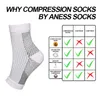Chaussettes de compression pour attelle de cheville de sport pour fasciite plantaire pour femme et homme