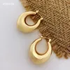 Orecchini VOJEFEN Orecchini in oro 18 carati Gioielli AU750 Orecchini a cerchio in oro reale per le donne Elegante piercing all'orecchio Designer di gioielli Articoli di lusso Regalo