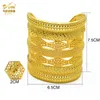 Bangle ANIID 2022 Nouveau Dubaï Large Bracelet Avec Bague pour Femmes Bijoux De Luxe Africains Nigérians Mariage Fiançailles Banquet Cadeaux