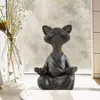 Itens de novidade Personalidade Zen Cat Meditação CAT Fture Home Office Desktop Decoration Resin Ornament Retro Handicrafts Decor Home Decor G230520