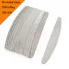 Nail Files 100 50Pcs 100 180 240 Grey Professional Double sided Strips Manicure Art Bulk Removalble 230520