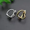 Polish 30pcs/lot High Quality Gold Rhodium Plating Nickel Free Heart Shape Earring Hooks Hoops for Jewelry Making Supplier