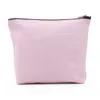 Cosmetic Bags Cases 16oz Plain Pink Cotton Canvas Boat Cosmetic Bag 12oz GreyTravel Toiletry Makeup Gold Zipper Blue Pouch 230519