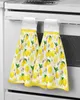 Fruit Lemon Yellow Pastoral Style Kitchen Hand Towel Strong absorbent Towel Washing Room Handkerchief Towel