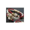Perlen Mode Colorf Armbänder für Frauen Handgemachte Leder Mtilayer Armband DIY Kristall Perlen Charme Paar Schmuck Drop Lieferung Dhkpy