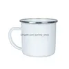 Tassen Sublimation Emaille Kaffee Cam Becher 12 Unzen Edelstahl Tasse Langlebig Reisegetränk Nostalgie Tassen Drop Lieferung Home Garden Kitche Dhysc