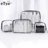 Sacs Cosmétiques Cas Transparent Cosmétique Sac Hommes Femmes Neceser Trousse De Maquillage De Mode Étanche Organisateur De Voyage Trousse De Toilette Trousse De Toilette Pochette