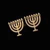 Mankiety mankietowe Jerozolima Menorah dla męskiej stali nierdzewnej żydowska klasyczna biżuteria Chanukah Gipa Karpitra Koszulka Luksusowe Gemelos