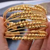 Bangle 18 k 4 stks/partij Indian Gold Kleur Armbanden Voor Vrouwen Kraal Sieraden Afrika Armbanden Armbanden Vrouwen Verjaardag Sieraden Geschenken