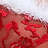 Soutiens-gorge Ensemble Costumes de Noël Ensembles Femmes Sexy Fun Pyjamas Femmes Sous-Vêtements Robe Cosplay Séduction Costume Rouge Blanc Couture251x