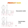 新しいユニバーサルカーシガレットライターソケットアダプター防水ポータブル電源アウトレット12V-24V 120W-250W用車トラックモーターサイクルボート