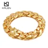 Bangle Kalen Viking Chain Chain Gold Cadeia pesada