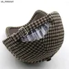 Caps de bola Novo Trendy Houndstooth Cap clássico Brown British Check Hat Hat Brand Baseball Hats For Girl Women Winter Trucker Caps Bone J230520