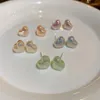 earrings heart neon